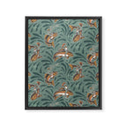 Rodeo Frogs - Green Framed Canvas Print Gallery Image 8