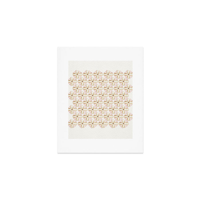 Rose Gold Watercolor Tile Art Print Gallery Image 1