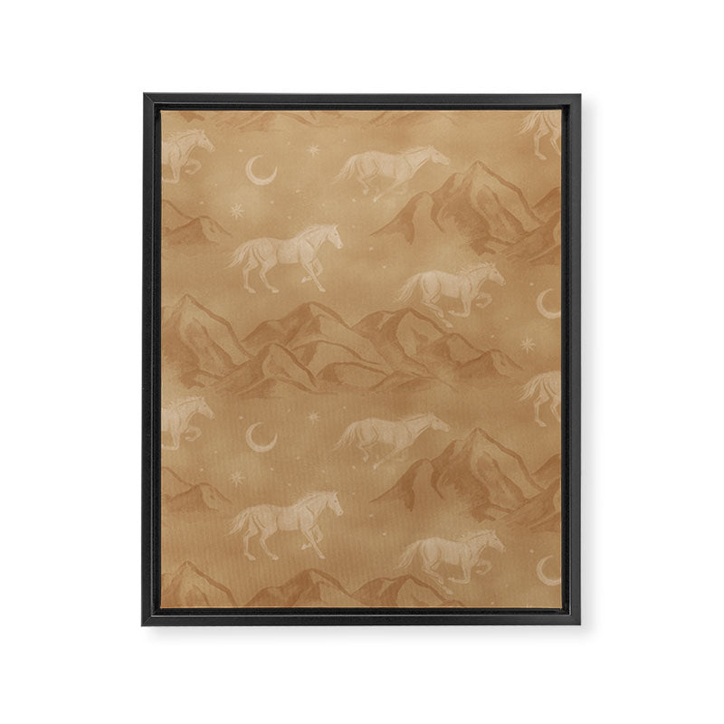 Run Wild - Caramel Framed Canvas Print Gallery Image 8