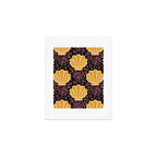 Seashell - marigold and black Art Print Gallery Image 1