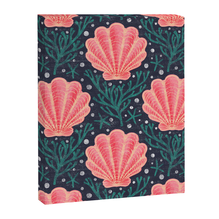 Seashell - pink and blue Canvas Print Gallery Image 1