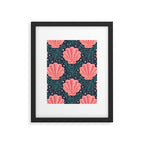 Seashell - pink and blue Framed Art Print Gallery Image 6
