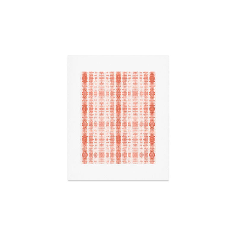 Shibori Stripe - Coral Blush Art Print Gallery Image 1