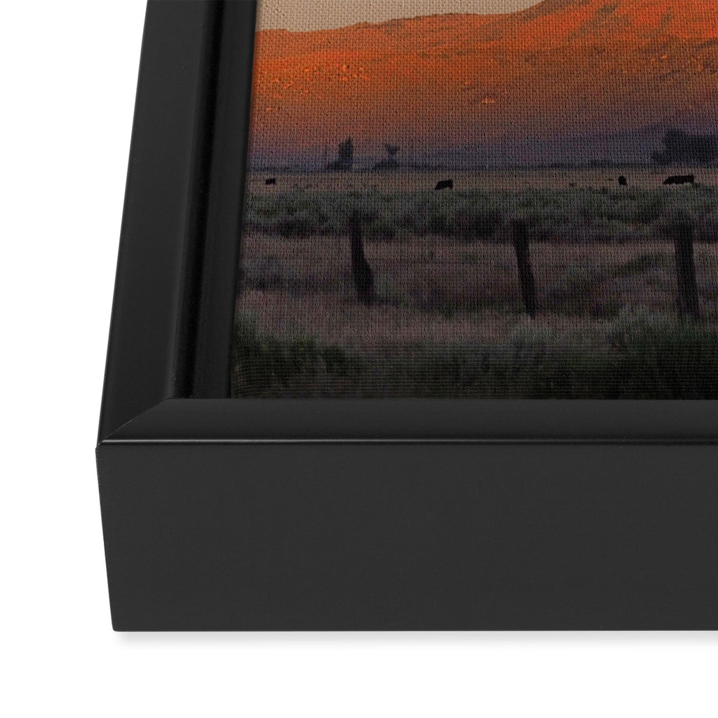 Sierra Valley Moonrise Framed Canvas Print Gallery Image 3
