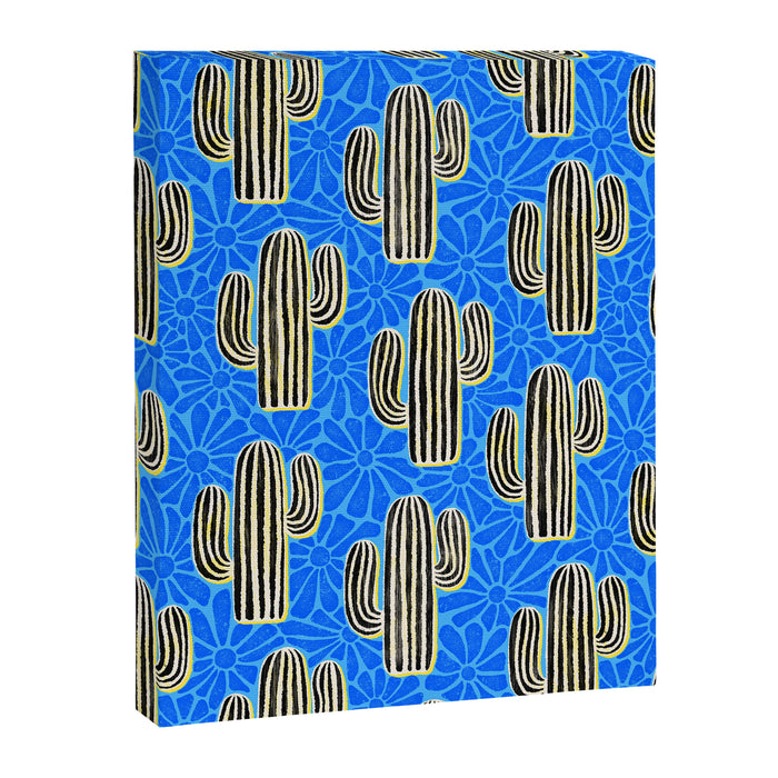 Sonora - blue, yellow, black, and white Canvas Print Gallery Image 1