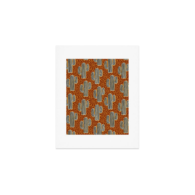 Sonora - Rust, gold, black and white Art Print Gallery Image 1