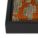 Sonora - Rust, gold, black and white Framed Canvas Print Gallery Image 3