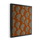 Sonora - Rust, gold, black and white Framed Canvas Print Gallery Image 2