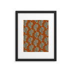Sonora - Rust, gold, black and white Framed Art Print Gallery Image 6