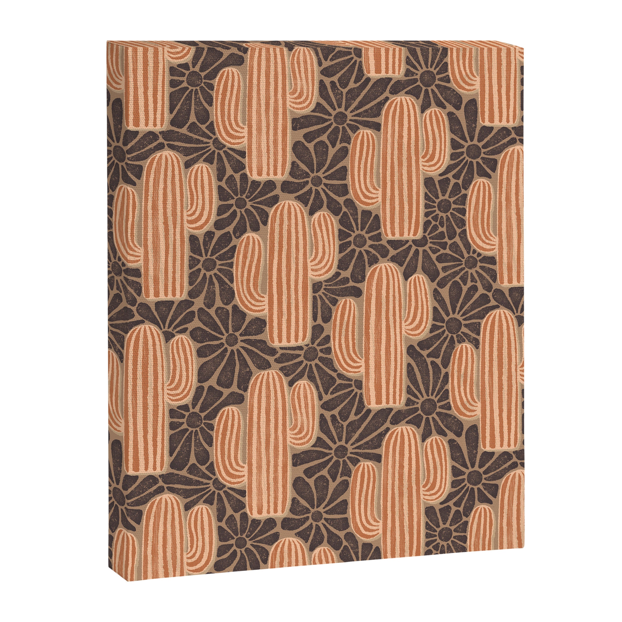 Sonora - terracotta, brown, and taupe Canvas Print Gallery Image 8