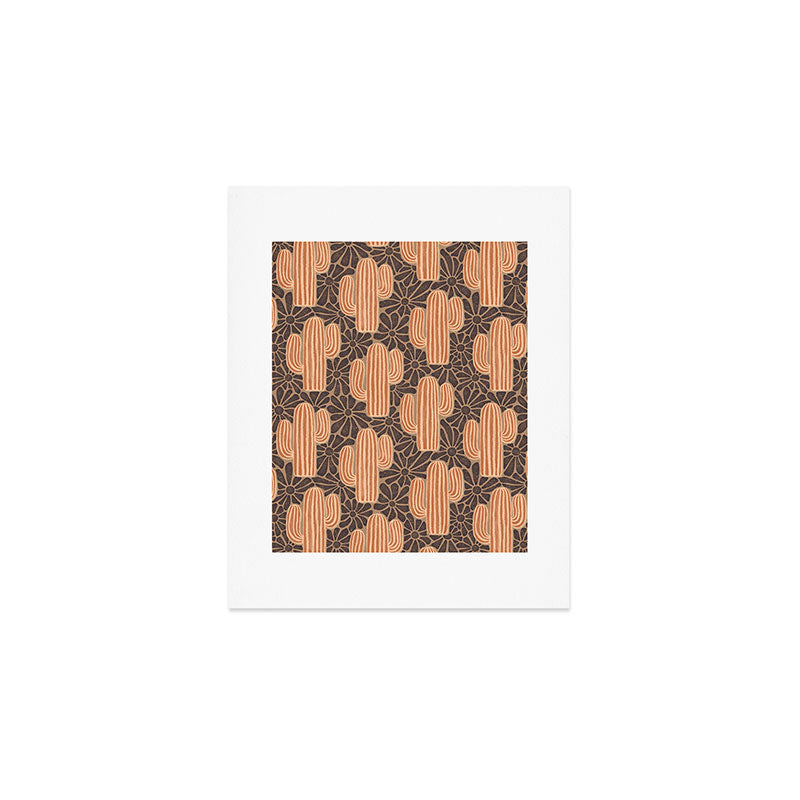 Sonora - terracotta, brown, and taupe Art Print Gallery Image 1