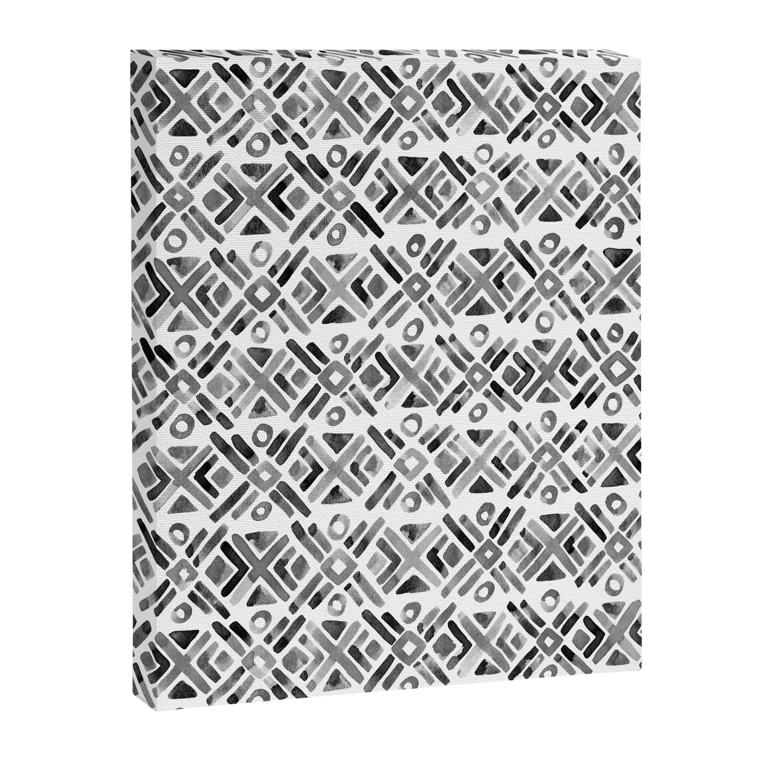 Sonoran Stripe - Black&White Canvas Print Gallery Image 8