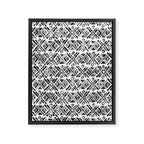 Sonoran Stripe - Black&White Framed Canvas Print Gallery Image 8
