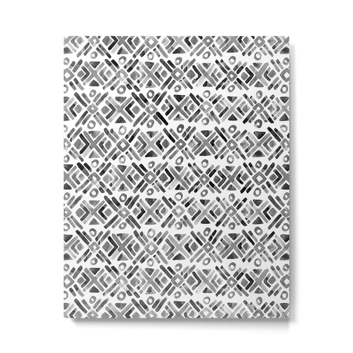 Sonoran Stripe - Black&White Metal Print Gallery Image 1