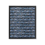 Sonoran Stripe - Indigo Framed Canvas Print Gallery Image 8