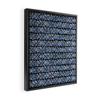 Sonoran Stripe - Indigo Framed Canvas Print Gallery Image 2