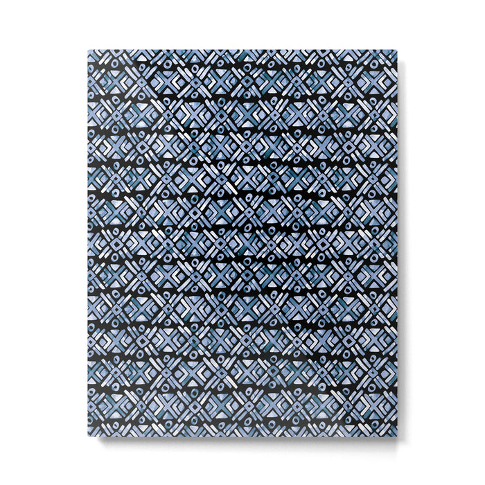 Sonoran Stripe - Indigo Metal Print Gallery Image 1
