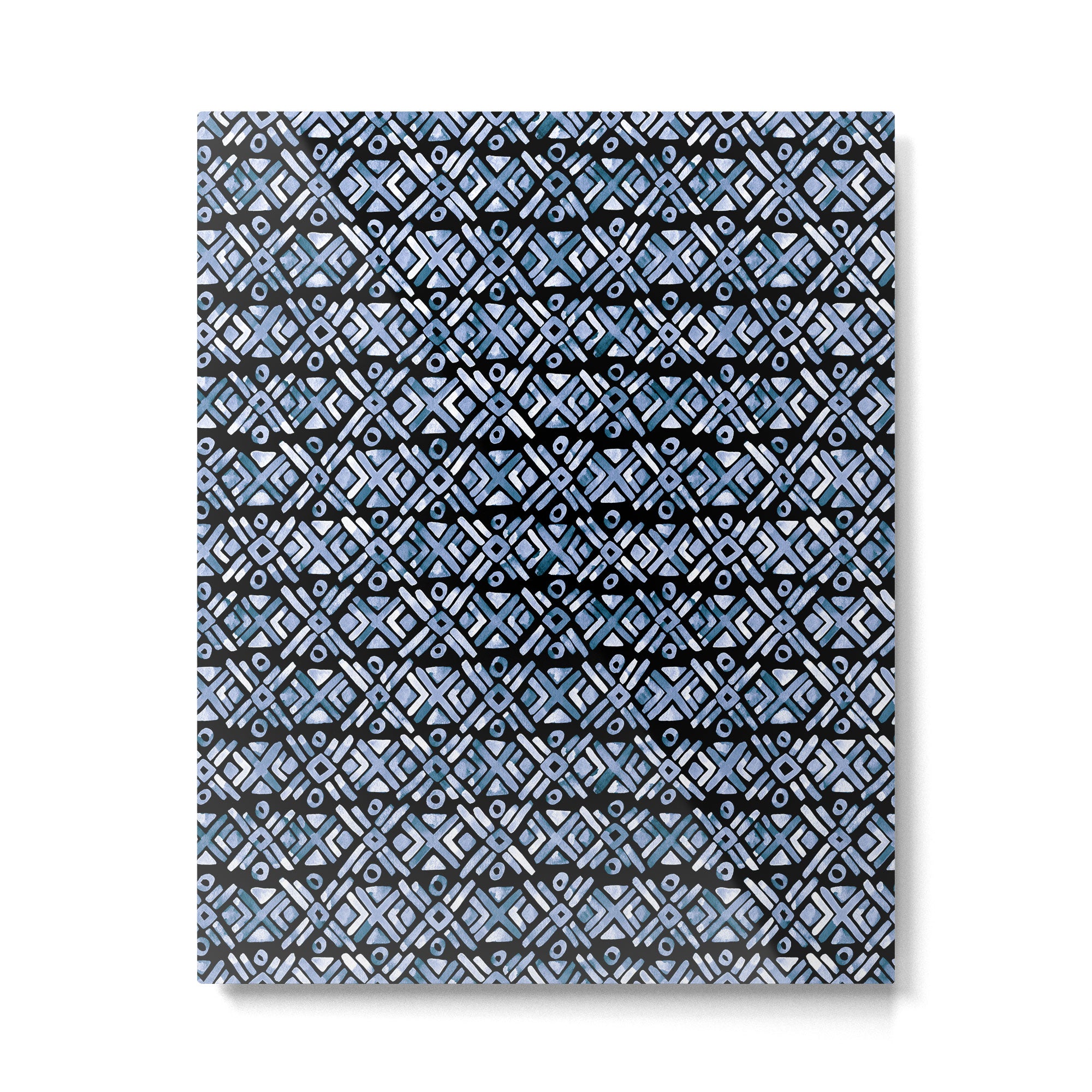 Sonoran Stripe - Indigo Metal Print Gallery Image 6