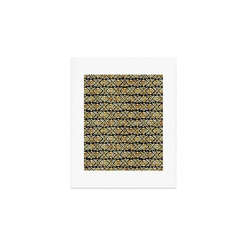 Sonoran Stripe - Midnight Gold Art Print Gallery Image 1