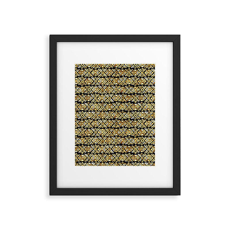 Sonoran Stripe - Midnight Gold Framed Art Print Gallery Image 6
