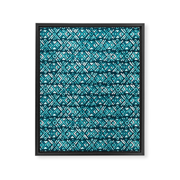 Sonoran Stripe - Oasis Framed Canvas Print Gallery Image 1
