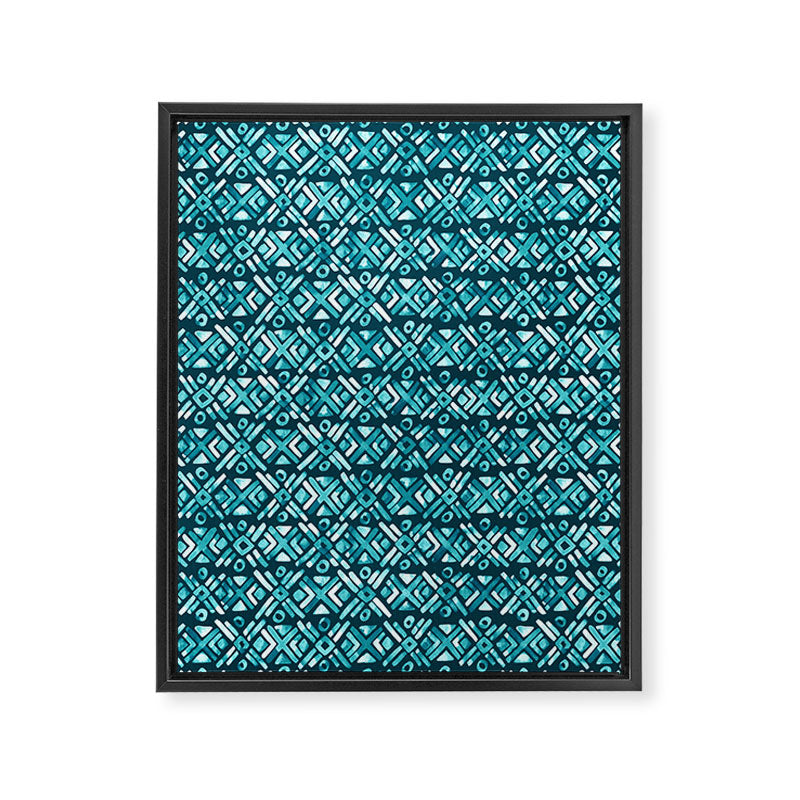 Sonoran Stripe - Oasis Framed Canvas Print Gallery Image 8