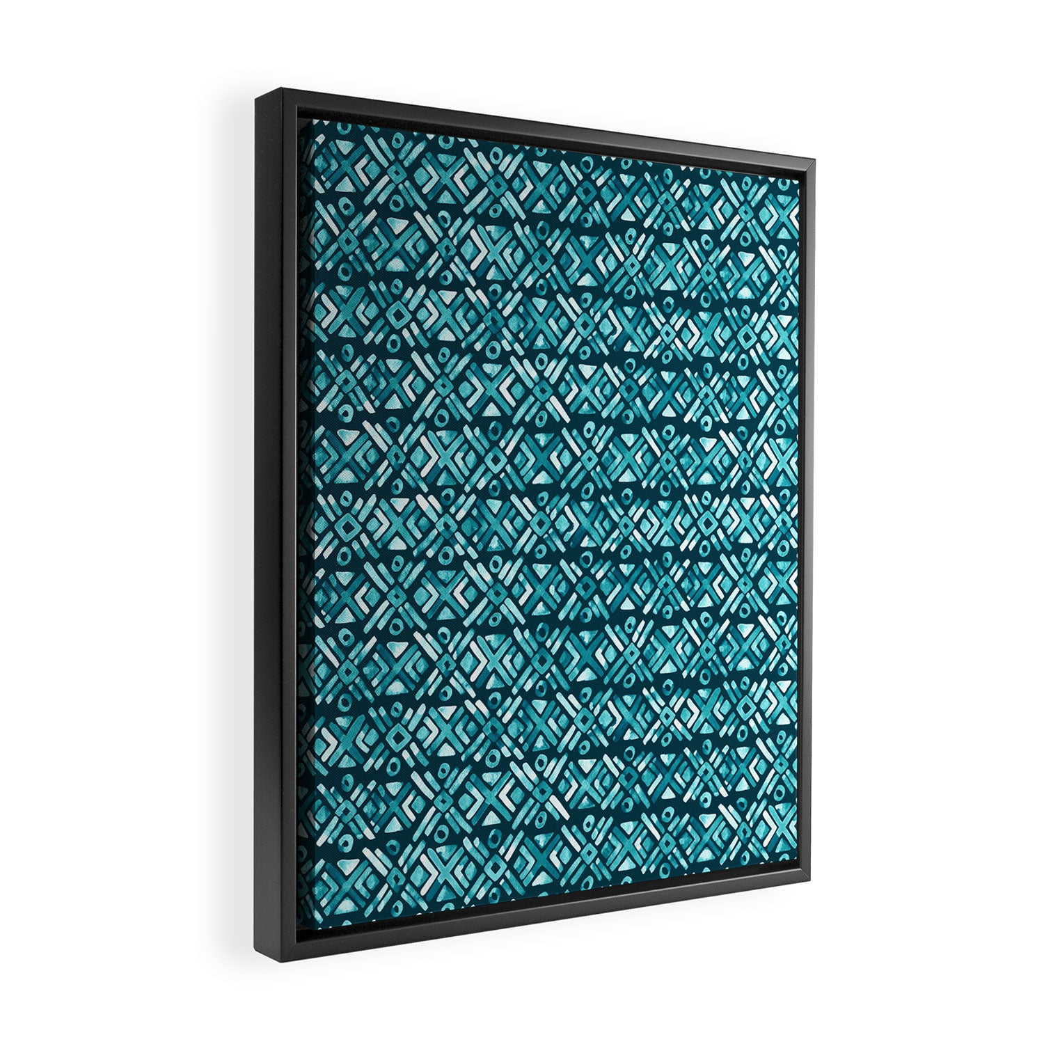 Sonoran Stripe - Oasis Framed Canvas Print Gallery Image 2