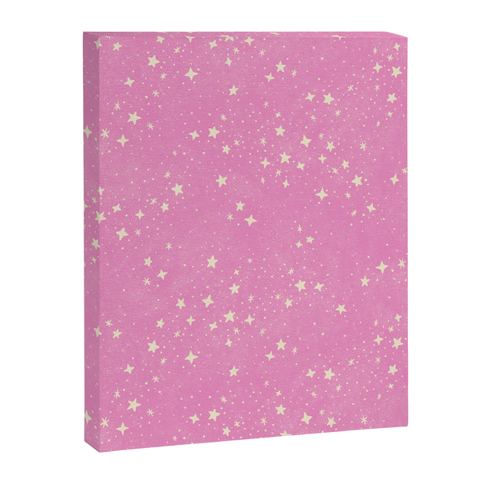 Stars - Pink Canvas Print Gallery Image 1