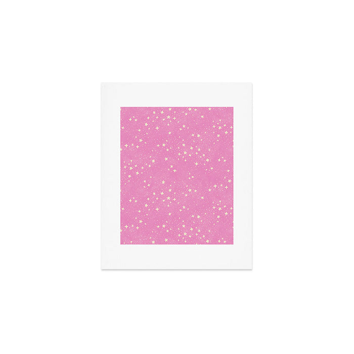 Stars - Pink Art Print Gallery Image 1