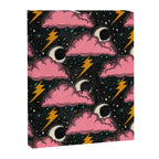 Stormy Night - black & pink Canvas Print Gallery Image 8
