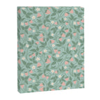 Strawberries - dusty pink and green on sky blue Canvas Print Gallery Image 8