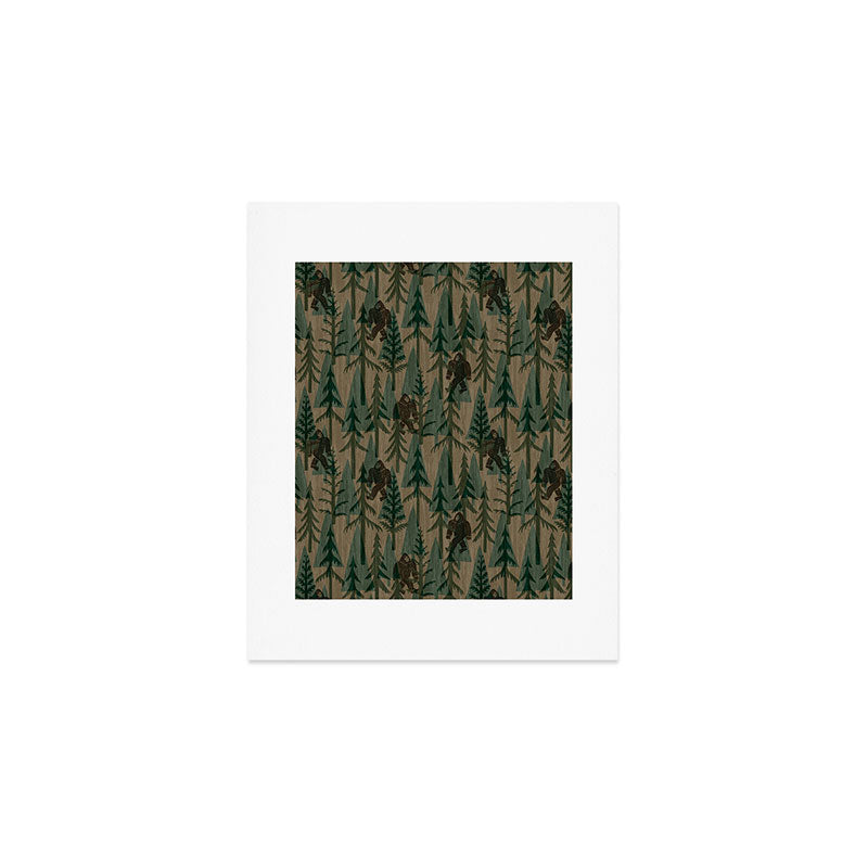 Subtle Sasquatch - Camouflage  Art Print Gallery Image 1