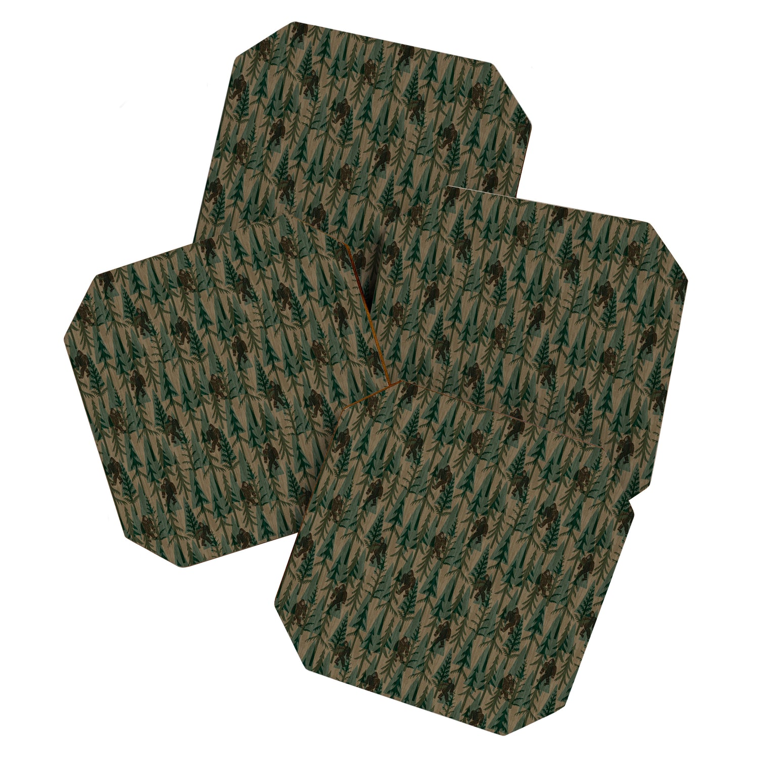 Subtle Sasquatch - Camouflage  Coaster Gallery Image 1