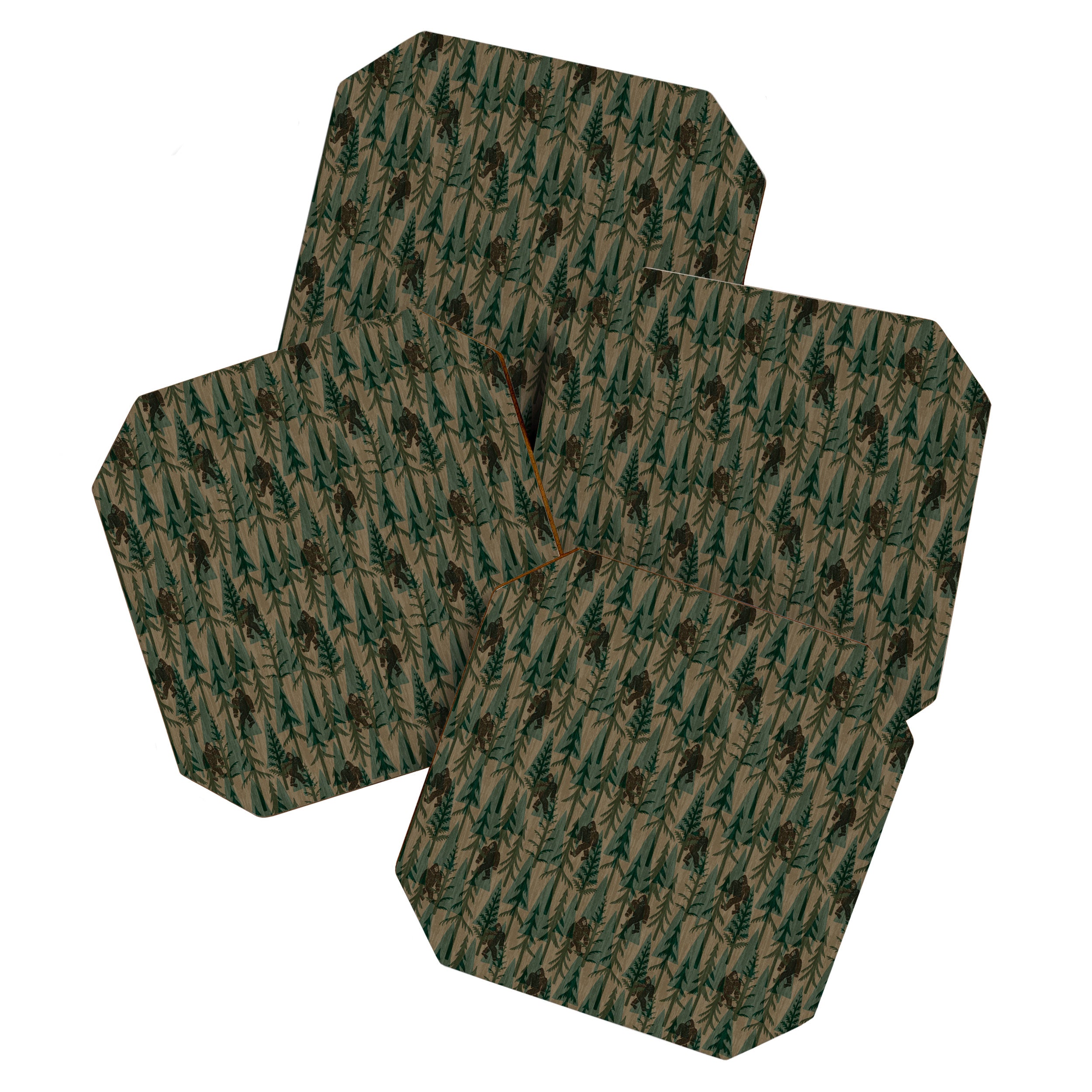 Subtle Sasquatch - Camouflage  Coaster Gallery Image 1