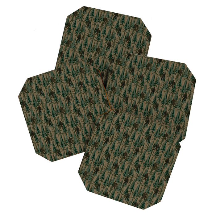 Subtle Sasquatch - Camouflage  Coaster Gallery Image 1