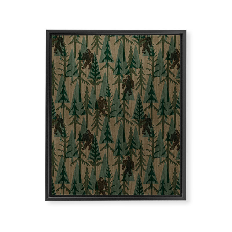 Subtle Sasquatch - Camouflage  Framed Canvas Print Gallery Image 8