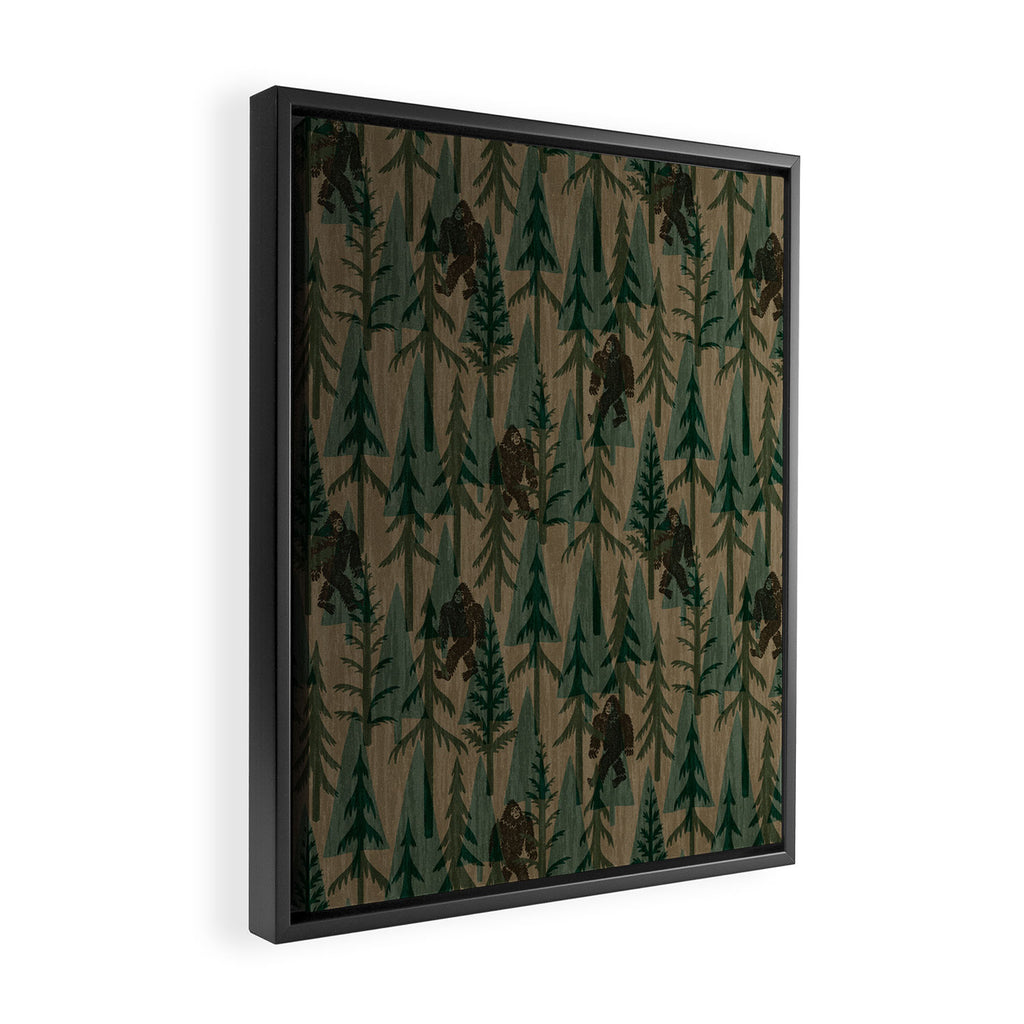 Subtle Sasquatch - Camouflage  Framed Canvas Print Gallery Image 2