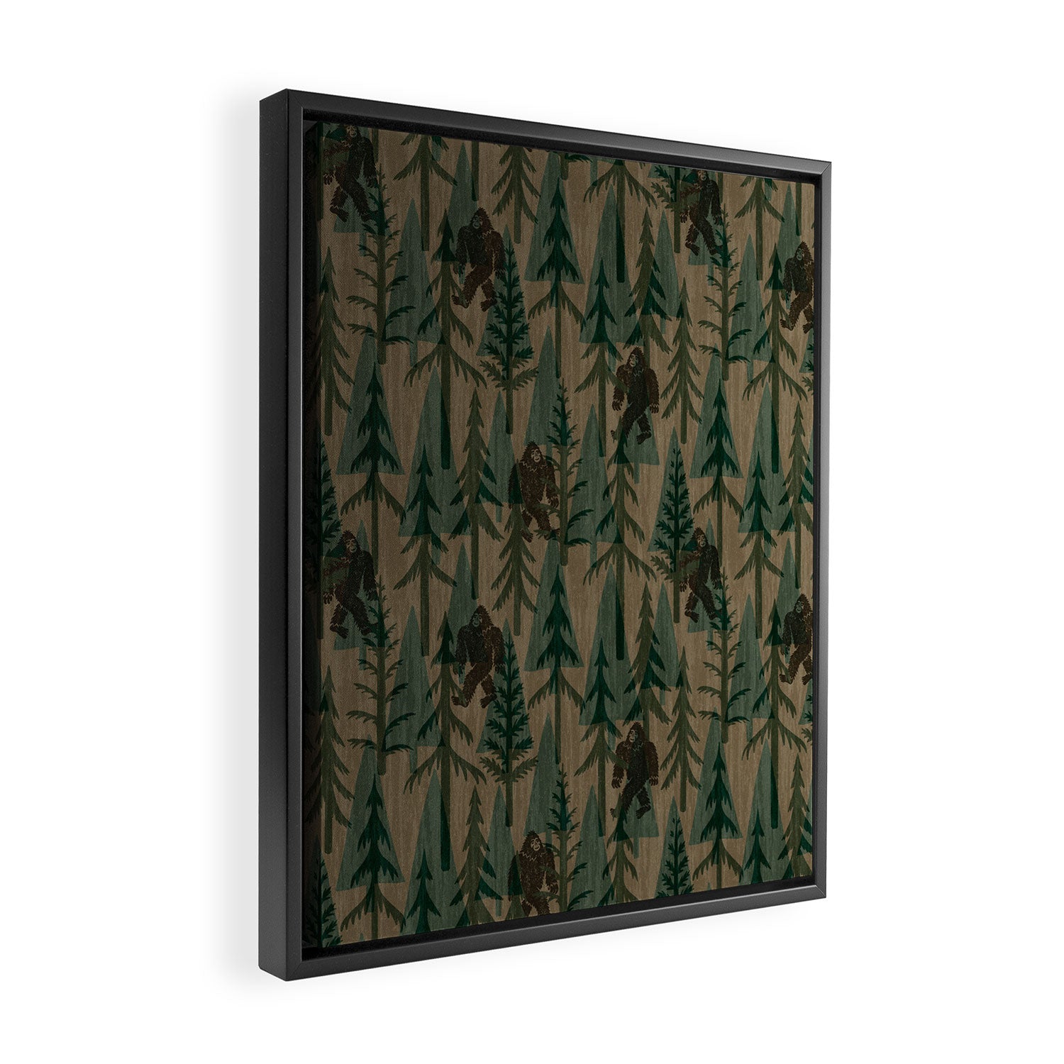 Subtle Sasquatch - Camouflage  Framed Canvas Print Gallery Image 2