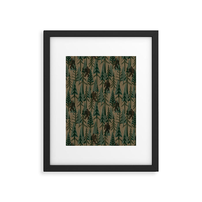 Subtle Sasquatch - Camouflage  Framed Art Print Gallery Image 1