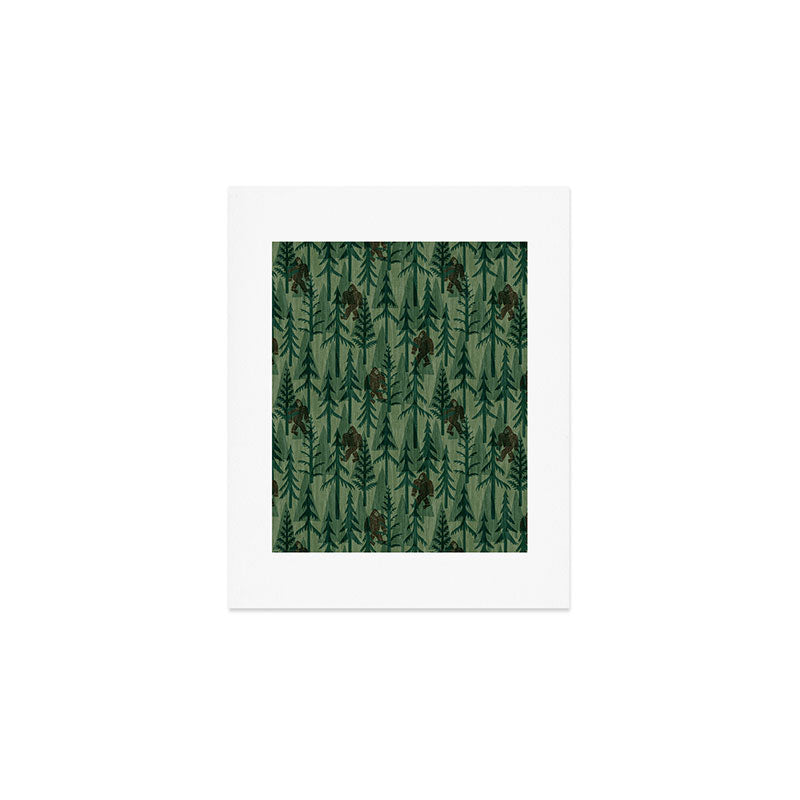 Subtle Sasquatch - Forest  Art Print Gallery Image 1