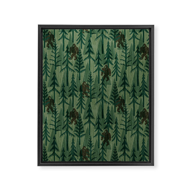 Subtle Sasquatch - Forest  Framed Canvas Print Gallery Image 8