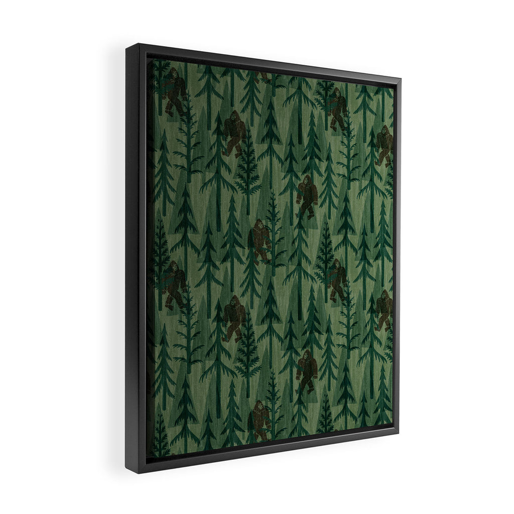 Subtle Sasquatch - Forest  Framed Canvas Print Gallery Image 2