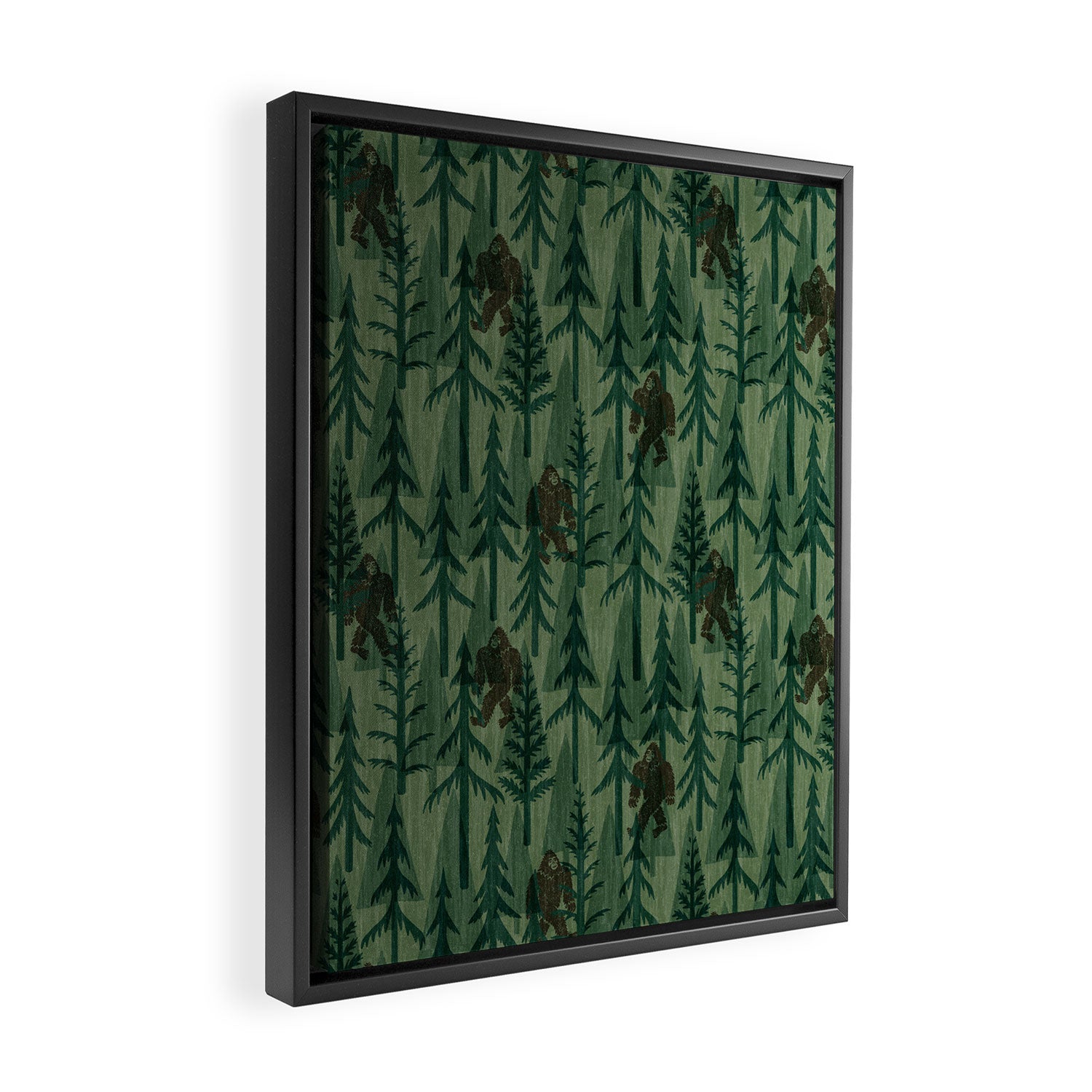 Subtle Sasquatch - Forest  Framed Canvas Print Gallery Image 2