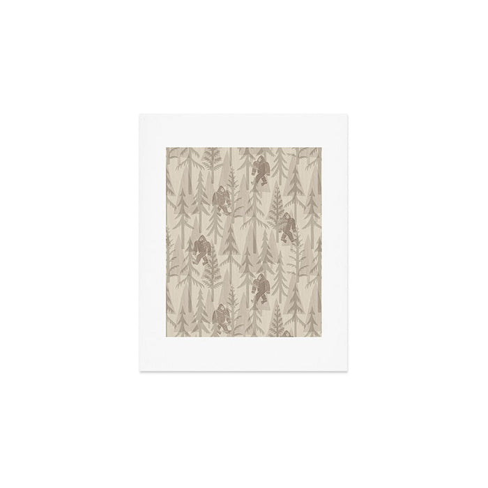 Subtle Sasquatch - Neutral Art Print Gallery Image 1