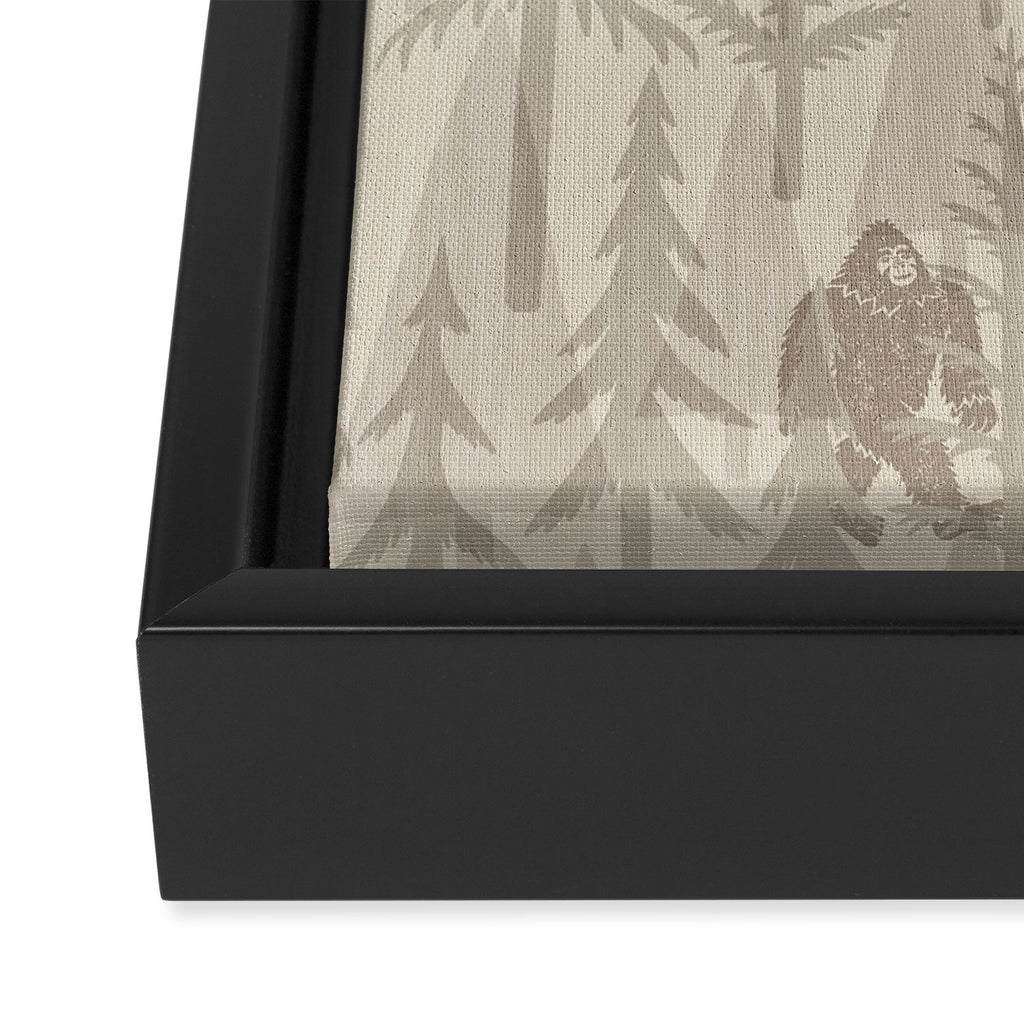 Subtle Sasquatch - Neutral Framed Canvas Print Gallery Image 3