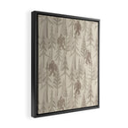 Subtle Sasquatch - Neutral Framed Canvas Print Gallery Image 2