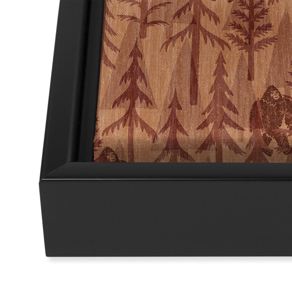 Subtle Sasquatch - Rust Framed Canvas Print Gallery Image 3