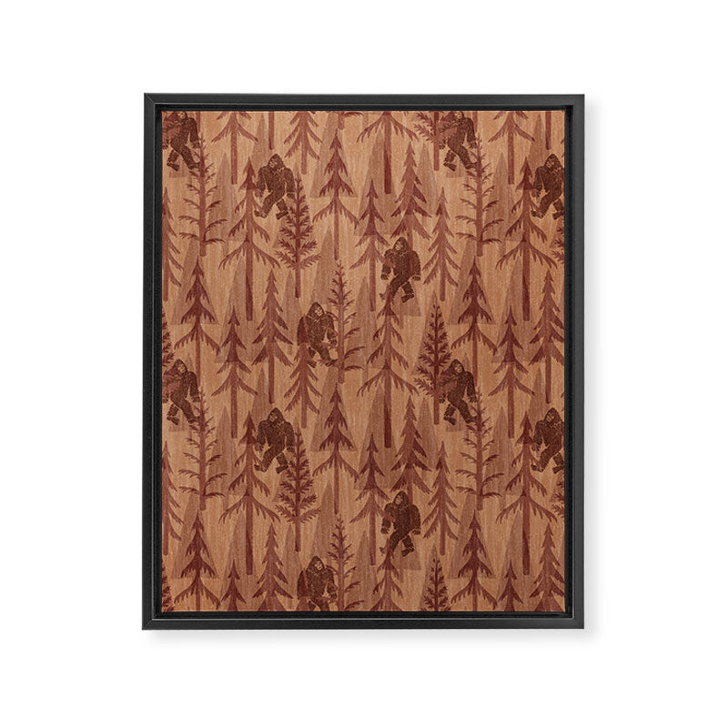 Subtle Sasquatch - Rust Framed Canvas Print Gallery Image 8