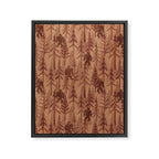Subtle Sasquatch - Rust Framed Canvas Print Gallery Image 8