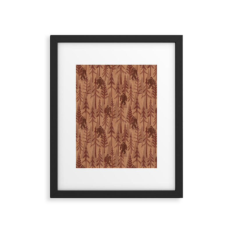 Subtle Sasquatch - Rust Framed Art Print Gallery Image 6